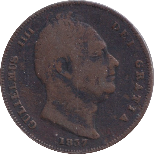1837 FARTHING ( FINE )
