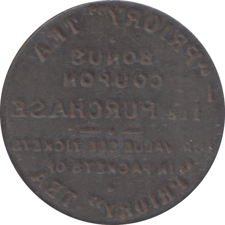 1920 PRIORY TEA BONUS TOKEN