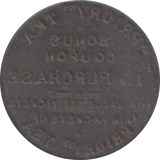 1920 PRIORY TEA BONUS TOKEN