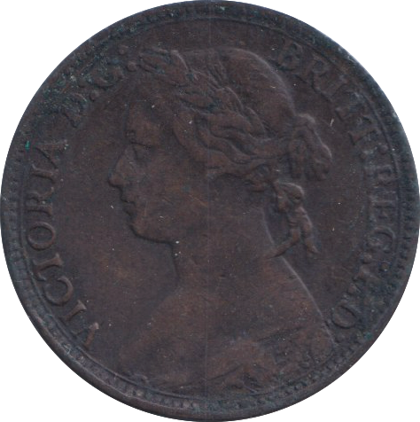 1875 FARTHING ( FINE )
