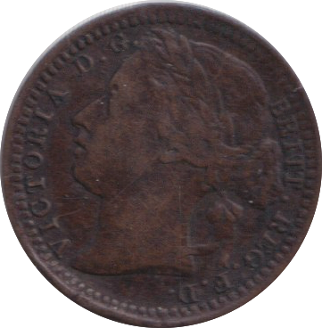 1876 THIRD FARTHING ( EF )