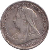 1899 SIXPENCE ( EF )