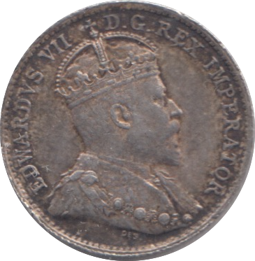 1910 SILVER CANADA 5 CENT