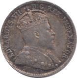 1910 SILVER CANADA 5 CENT