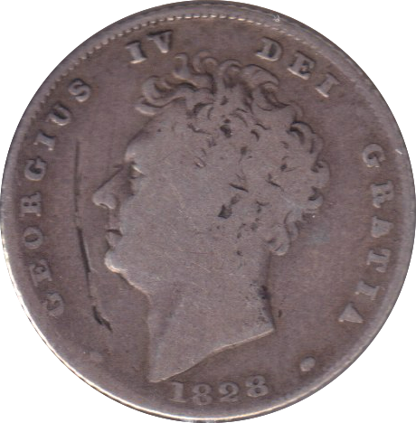 1828 SIXPENCE ( FINE )