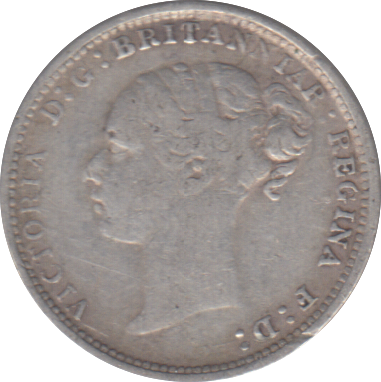 1884 THREEPENCE ( FINE )