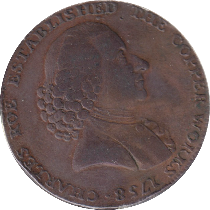 1792 HALF PENNY TOKEN MACCLESFIELD
