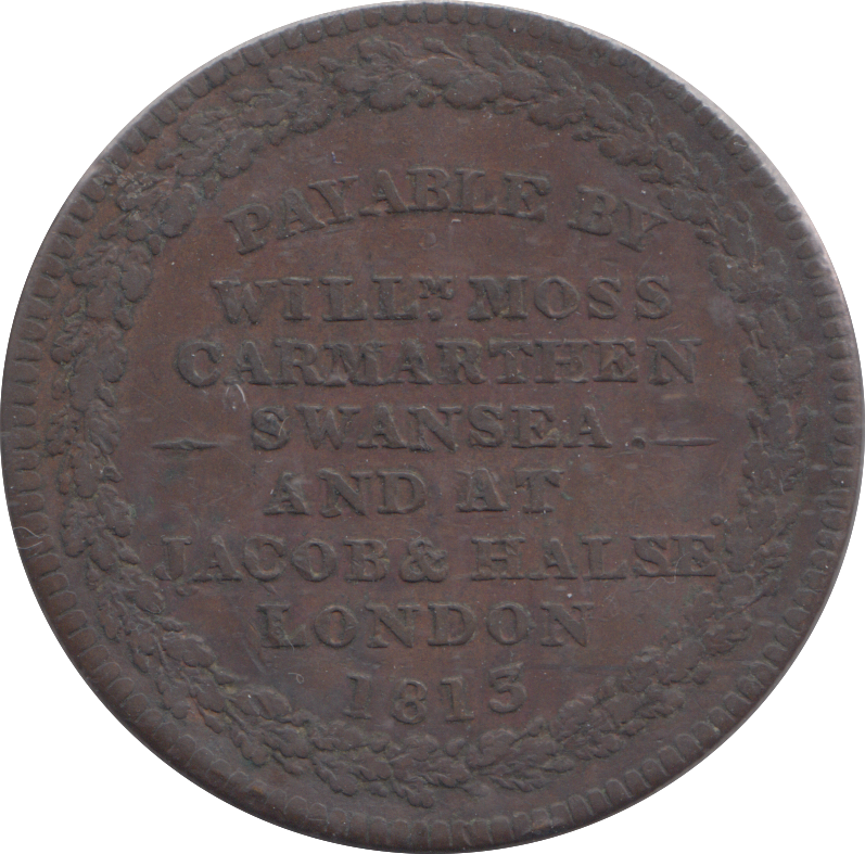 1813 CARMARTHEN PENNY TOKEN