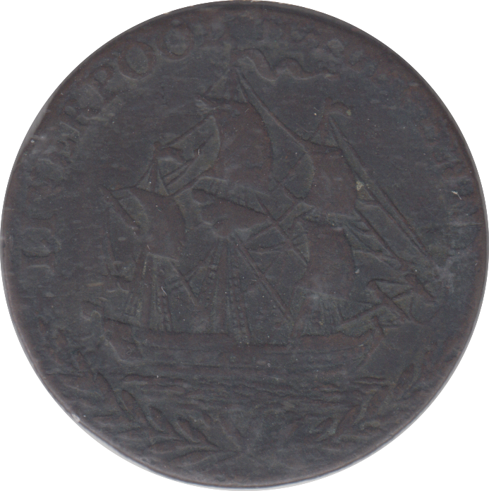 1791 LIVERPOOL HALFPENNY TOKEN