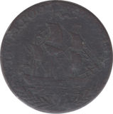 1791 LIVERPOOL HALFPENNY TOKEN