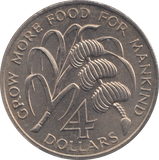1971 EAST CARIBBEAN 4 DOLLARS