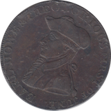 1794 EARL HOWE HALFPENNY TOKEN