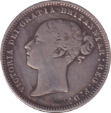 1874 SIXPENCE ( GF )
