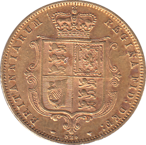 1872 HALF SOVEREIGN ( GVF )