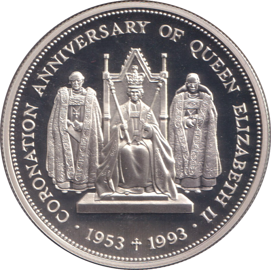 1993 SILVER PROOF TWO POUNDS ST.HELENA