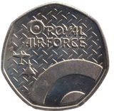 2016 50P SHAPED MEDALLION CANBERRA 1955