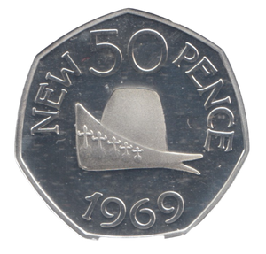 2019 SILVER PROOF 50P BAILIWICK OF GUERNSEY