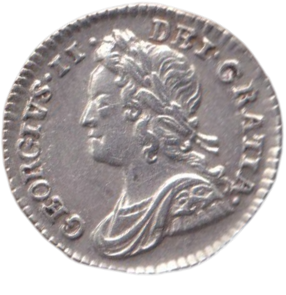1743 MAUNDY ONE PENNNY ( GVF )