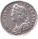 1743 MAUNDY ONE PENNNY ( GVF )