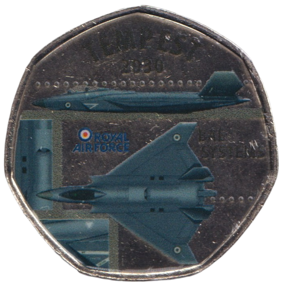 2016 50P SHAPED MEDALLION TEMPEST 2030