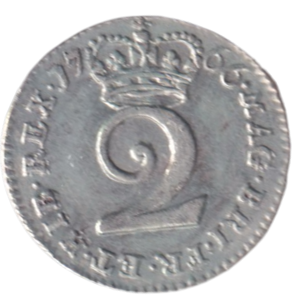 1766 TWOPENCE ( EF )