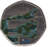 2016 50P SHAPED MEDALLION TORNADO 1974