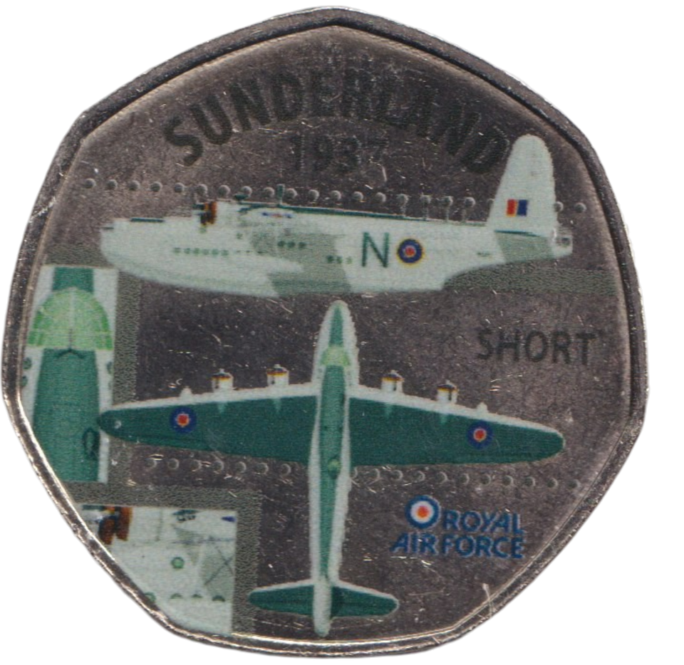2016 50P SHAPED MEDALLION SUNDERLAND 1937
