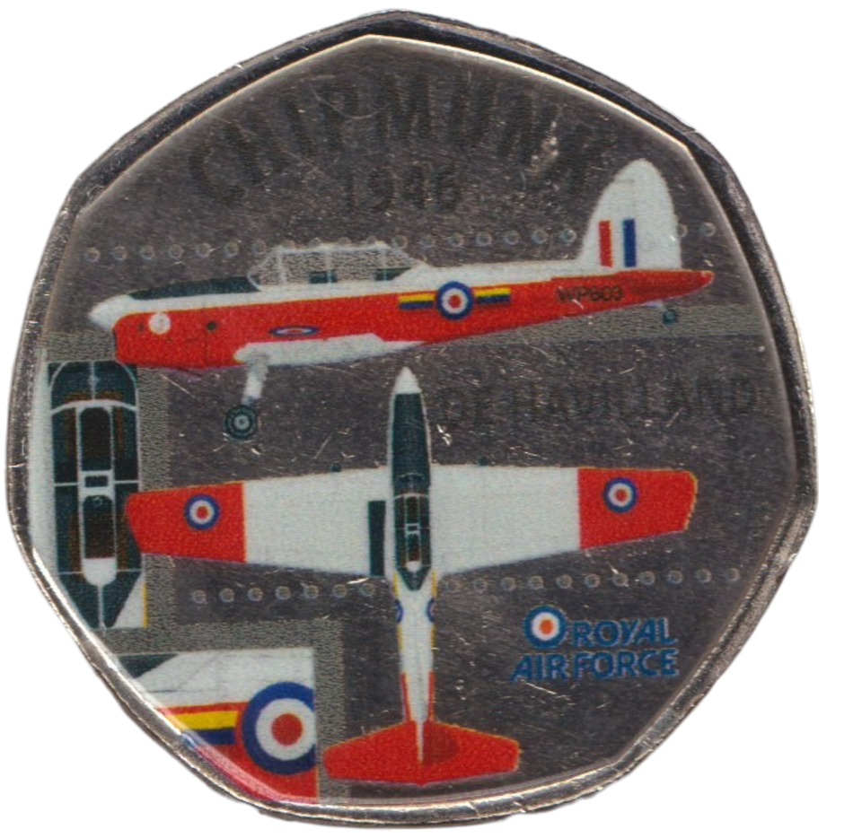 2016 50P SHAPED MEDALLION CHIPMUNK 1946