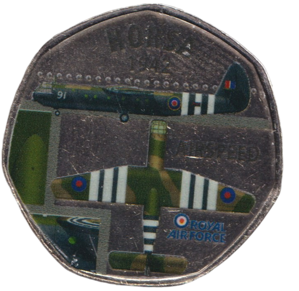 2016 50P SHAPED MEDALLION HORSA 1942