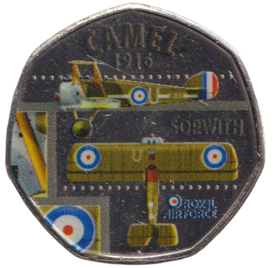 2016 50P SHAPED MEDALLION CAMEL 1916
