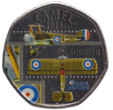 2016 50P SHAPED MEDALLION CAMEL 1916