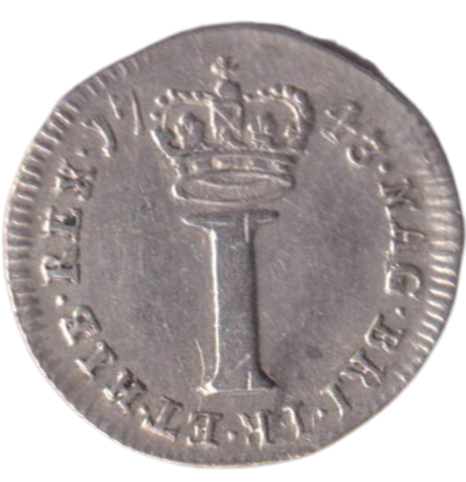 1743 MAUNDY ONE PENNNY ( GVF )