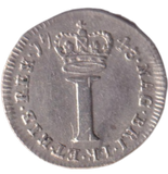 1743 MAUNDY ONE PENNNY ( GVF )