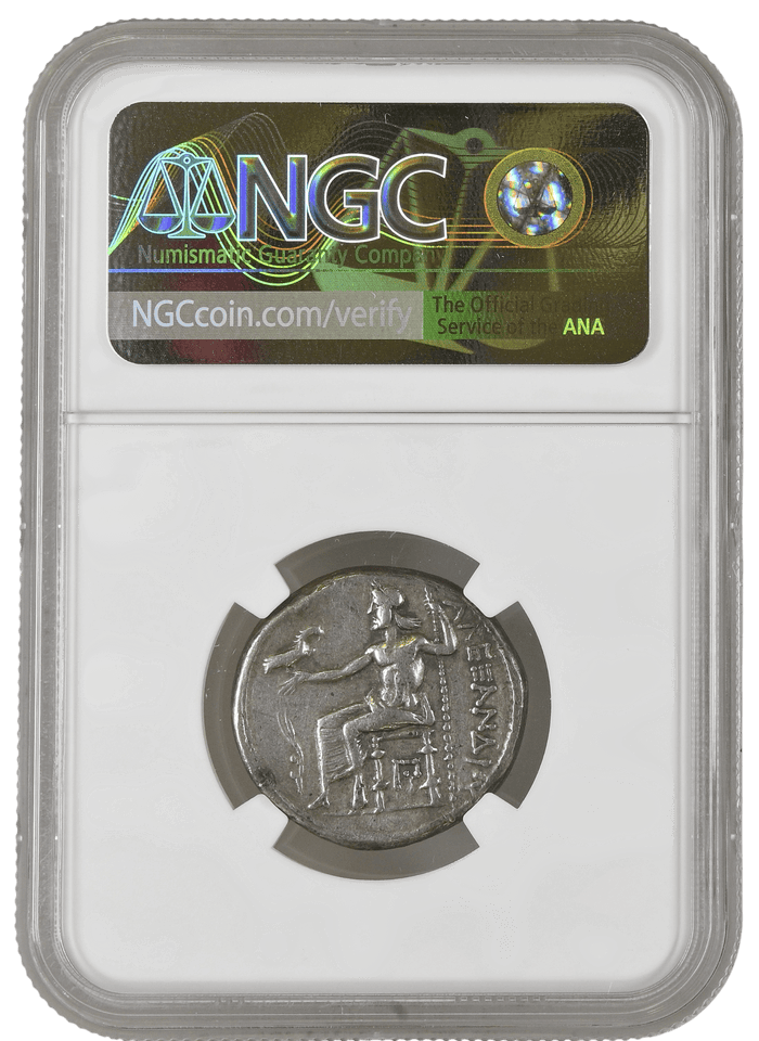 ALEXANDER III TETRADRACHM EARLY PROSTHUMOUS ISSUE STRIKE 5/5 SURFACE 2/5 - NGC SILVER COINS - Cambridgeshire Coins