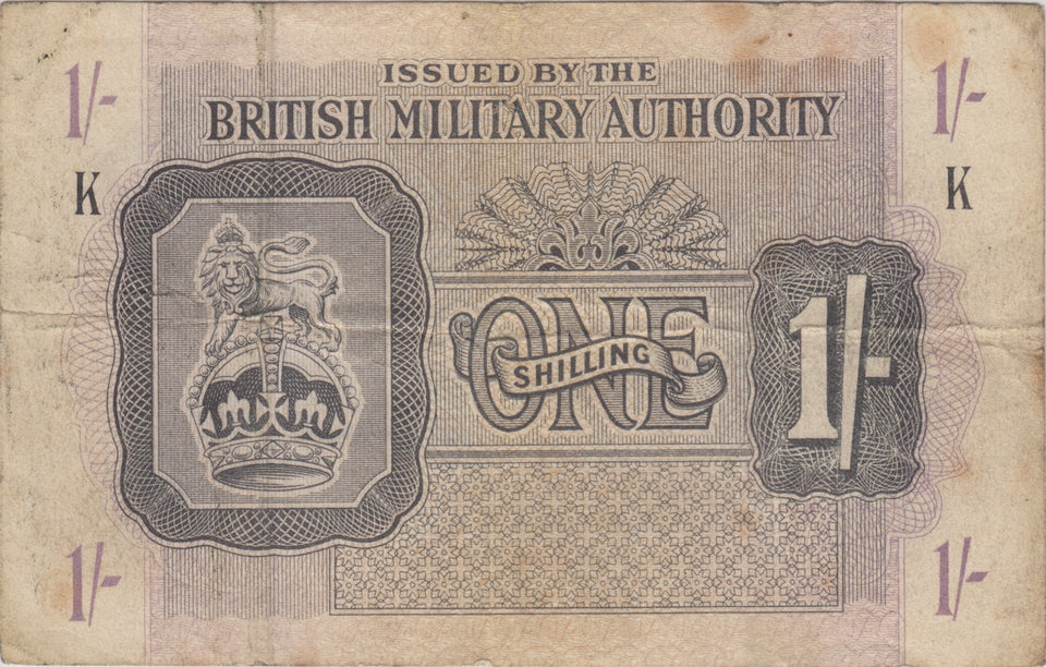 BRITISH MILITARY BANKNOTE 1 SHILLING REF 951 - World Banknotes - Cambridgeshire Coins