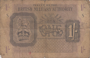 BRITISH MILITARY BANKNOTE 1 SHILLING REF 952 - World Banknotes - Cambridgeshire Coins