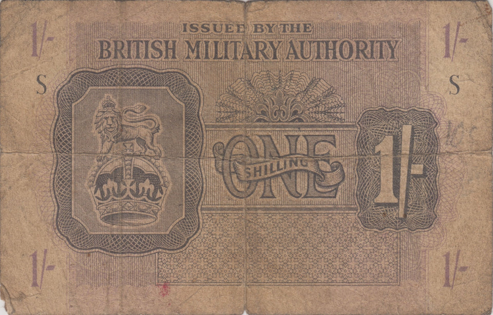 BRITISH MILITARY BANKNOTE 1 SHILLING REF 952 - World Banknotes - Cambridgeshire Coins