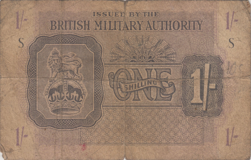 BRITISH MILITARY BANKNOTE 1 SHILLING REF 952 - World Banknotes - Cambridgeshire Coins