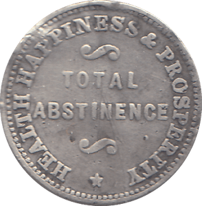 C 1880 TOTAL ABSTINENCE SILVER MEDAL - WORLD COINS - Cambridgeshire Coins