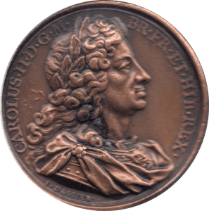 COIN BRONZE 23g MEDALLION CAROLUS II - MEDALS & MEDALLIONS - Cambridgeshire Coins