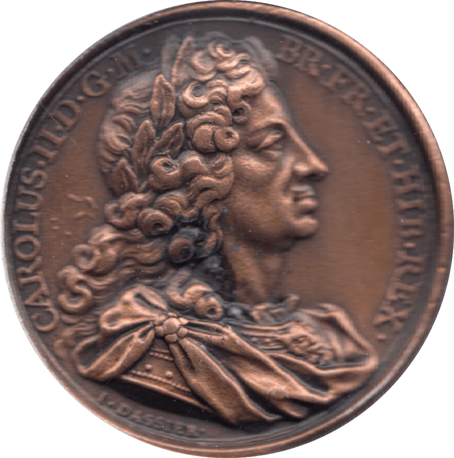 COIN BRONZE 23g MEDALLION CAROLUS II - MEDALS & MEDALLIONS - Cambridgeshire Coins