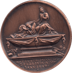 COIN BRONZE 23g MEDALLION CAROLUS I - MEDALS & MEDALLIONS - Cambridgeshire Coins