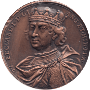 COIN BRONZE 23g MEDALLION EDOUARD I - MEDALS & MEDALLIONS - Cambridgeshire Coins