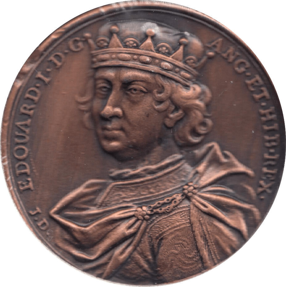 COIN BRONZE 23g MEDALLION EDOUARD I - MEDALS & MEDALLIONS - Cambridgeshire Coins