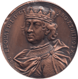 COIN BRONZE 23g MEDALLION EDOUARD I - MEDALS & MEDALLIONS - Cambridgeshire Coins