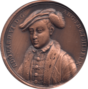 COIN BRONZE 23g MEDALLION EDOUARD VI - MEDALS & MEDALLIONS - Cambridgeshire Coins