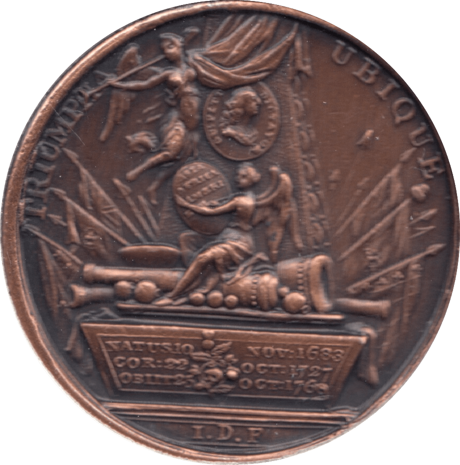 COIN BRONZE 23g MEDALLION GEORGIUS II - MEDALS & MEDALLIONS - Cambridgeshire Coins