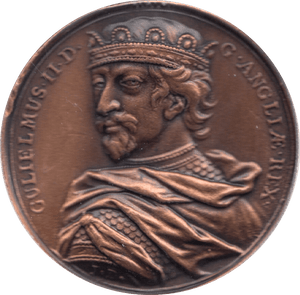 COIN BRONZE 23g MEDALLION GULIELMUS II - MEDALS & MEDALLIONS - Cambridgeshire Coins