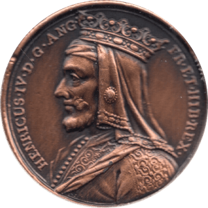 COIN BRONZE 23g MEDALLION HENRICUS IV - MEDALS & MEDALLIONS - Cambridgeshire Coins