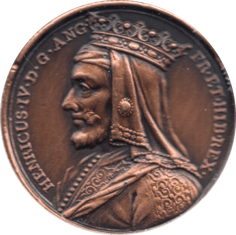 COIN BRONZE 23g MEDALLION HENRICUS IV - MEDALS & MEDALLIONS - Cambridgeshire Coins